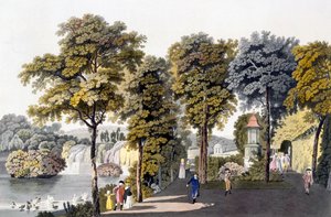 ノイヴァルデッヒ、ドルンバッハ、ウィーン、1792年の公園の眺め